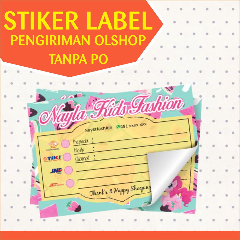 

STIKER LABEL PENGIRIMAN OLSHOP, LABEL PENGIRIMAN MURAH, KARAKTER LUCU