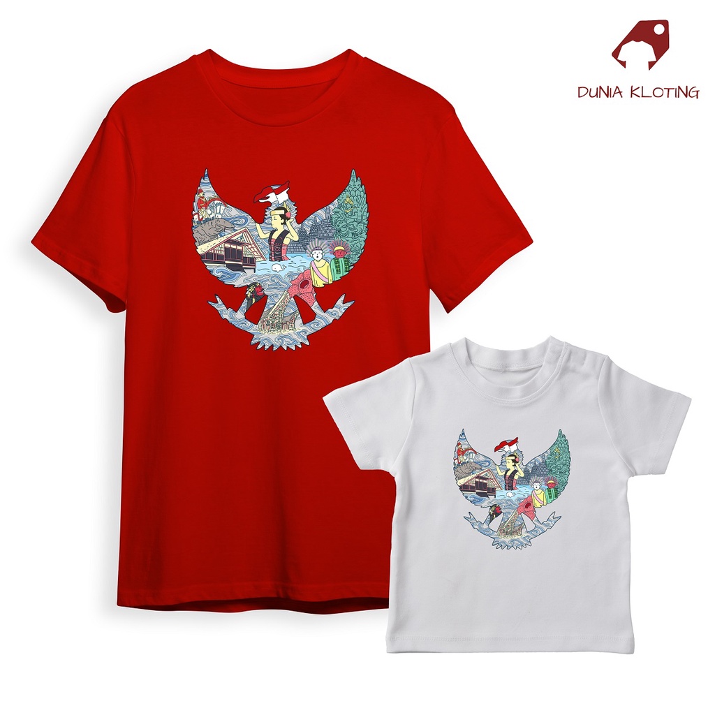 BAJU KEMERDEKAAN INDONESIA / KAOS GARUDA MERAH PUTIH