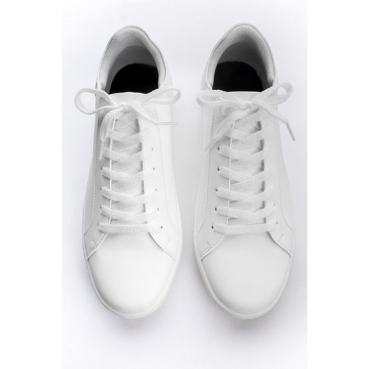 Sepatu Pria sneaker putih polos full white sepatu kasual pria wanita