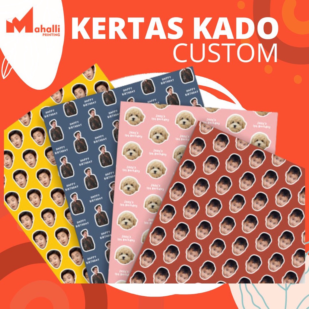 

Kertas Kado Custom Gambar Bebas & Wrapping Paper