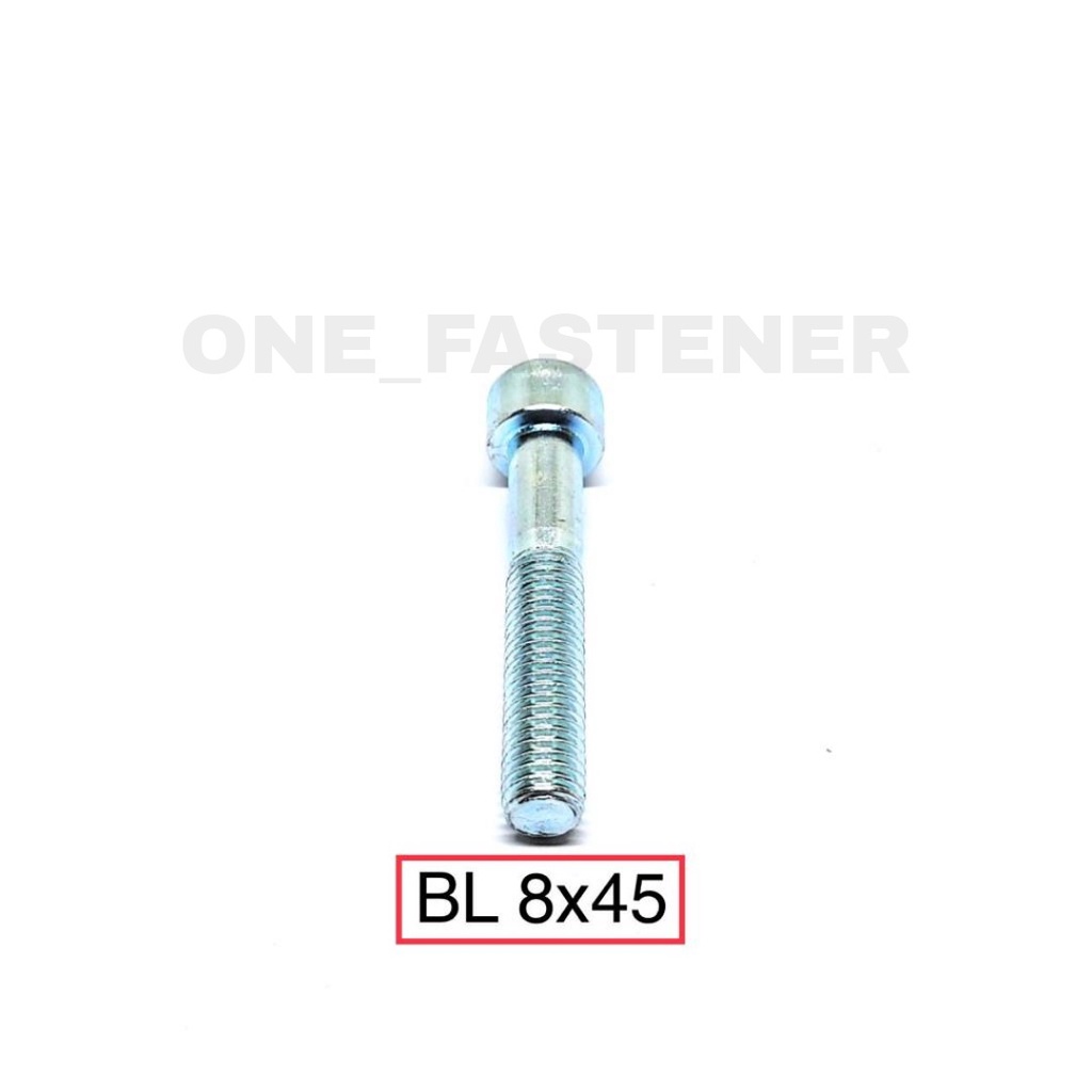 POLOS Baut L M8x45 PUTIH L6 8mm 4.5cm hex socket L Heads cap screw 12