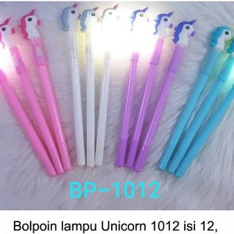

isi 12 Bolpoin Lampu unicorn , pen gel unicorn, bolpoin per, bolpoin lampu, spring doll