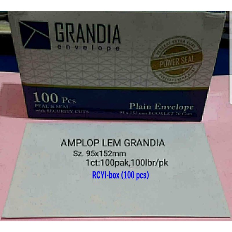 

Amplop Grandia 104PPS isi 100lbr
