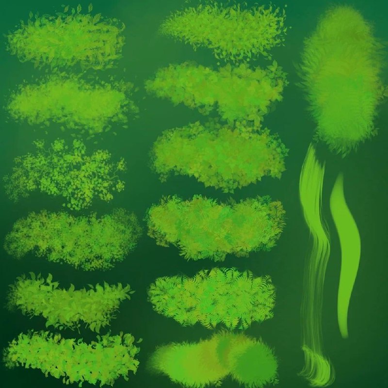 Procreate Brush - 75 Foliage Brushes for Procreate