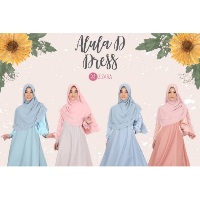 ALULA D DRESS ONLY ZIZARA GAMIS SYARI TOYOBO  CASUAL FORMAL