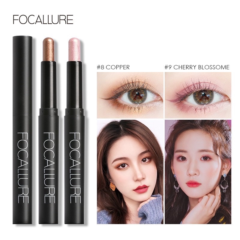 Official Distributor Focallure Eyeshadow Pencil FA38 Eyeshadow Single Stick Shimmer