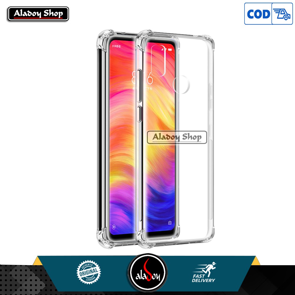 PROMO Case Free Tempered Glass Clear XIAOMI REDMI NOTE 7 Anticrack Shockproof Premium Softcase