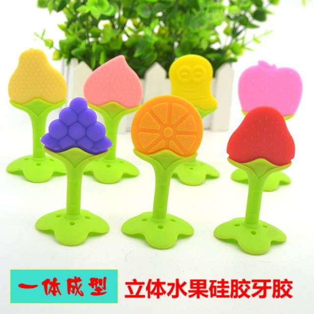 [IMPORT] - Baby Teether Buah Gigitan Bayi Silicone Teether Buah / Baby Fruit Teether / Mainan Gigi Bayi Silikon Bentuk Buah