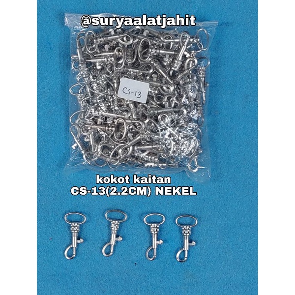 kokot kaitan CS-13 (2.2cm) mas-nekel@100pcs=Rp.35.000