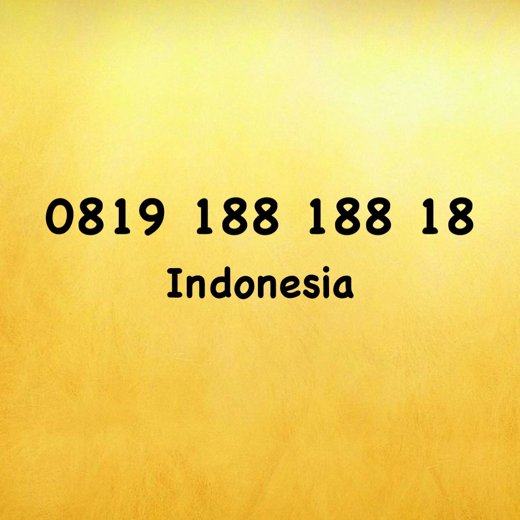Nomor Cantik XL Bebas Double ABC - 0819 188 188 18 - 0819 18 818 818