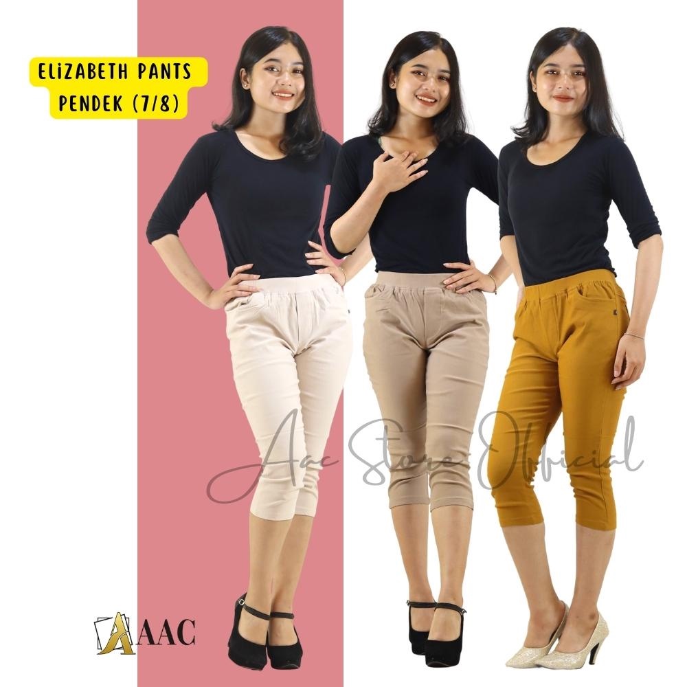 ELIZABETH PANTS PENDEK 7/8 , CELANA PENDEK 7 PER 8