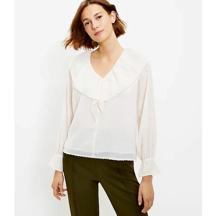 Lft shimmerry  ruffle blouse