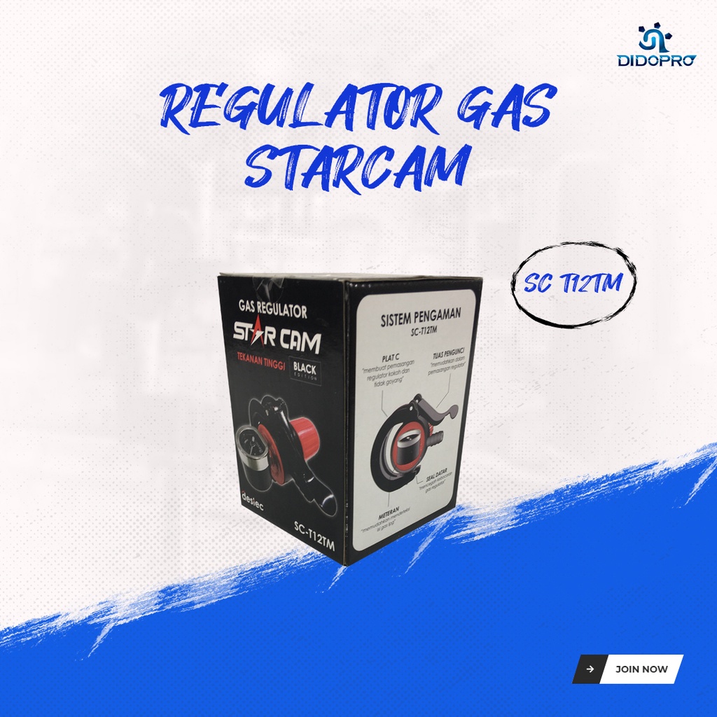 STARCAM SC-T12TM Regulator Gas TEKANAN TINGGI