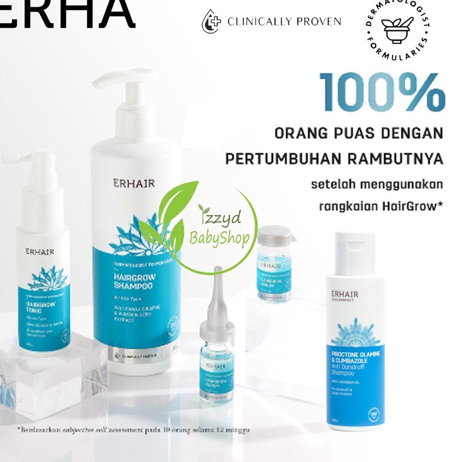 ✷Terupdate❂ Erha hair grow serum 7x8 ml, tonic 60ML, shampoo 100 ML Anti Rontok & Penumbuh Rambut / 