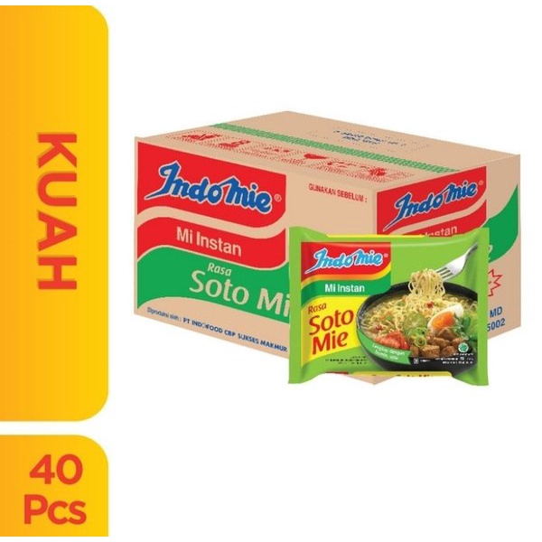 SB Collection Indomie Goreng , Indomie Soto , Indomie Ayam Bawang, Kari 1 karton / 1 Dus isi 40 Pcs / Bisa Campur