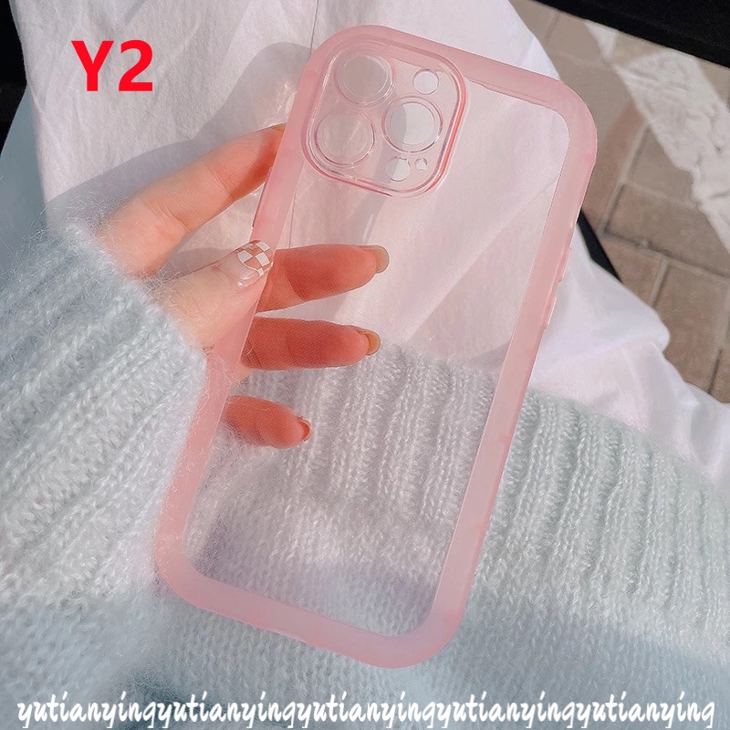 Soft Case TPU Warna Permen Polos Tahan Debu Untuk IPhone 12 11 Pro Max X XR Xs Max