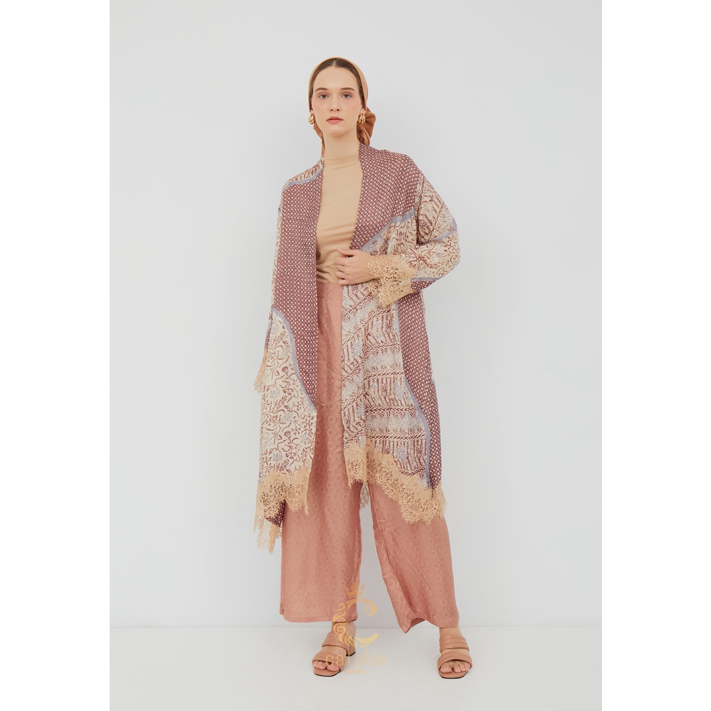 New Set Atasan Outer Viscose Batik Set Celana Kulot Bawahan Setelan Batik Stelan Set Batik Kondangan