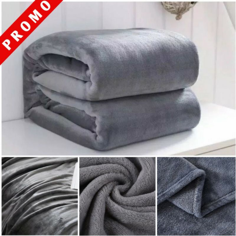 Selimut Bulu Halus Selimut Tebal 150x200 - Selimut Polos Dewasa Hangat