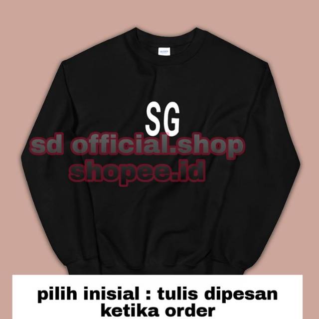 (bayar ditempat)  sweater basic kpop Bangtan INISIAL