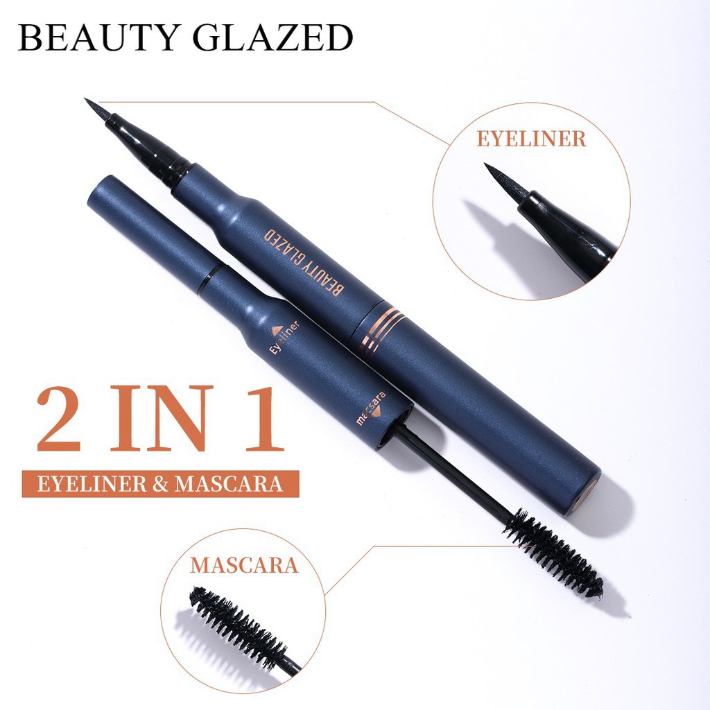 Beauty Glazed 2in1 Mascara And Eyeliner 2in1 Maskara Beauty Glazed Mascara Beauty Glazed Eyeliner Beauty Glazed