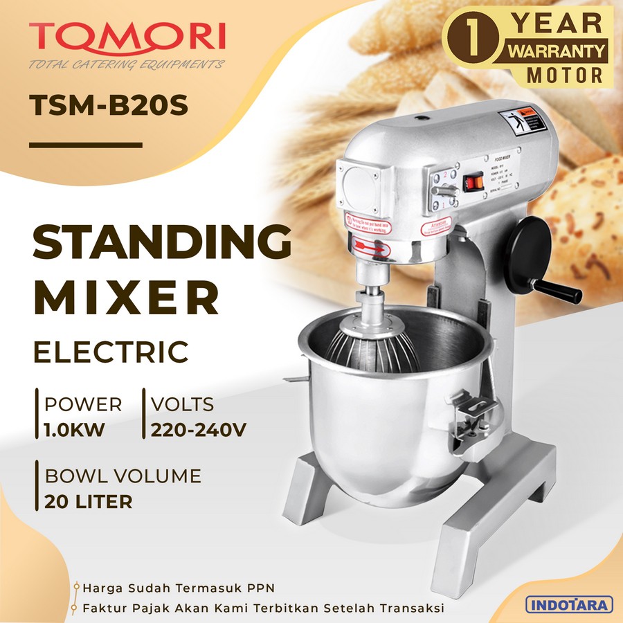 TOMORI Stand Mixer / Mixer Roti TSM-B20S