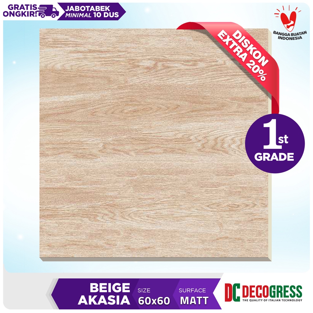 Decogress Granite tile 60x60 Beige Akasia (Matt)