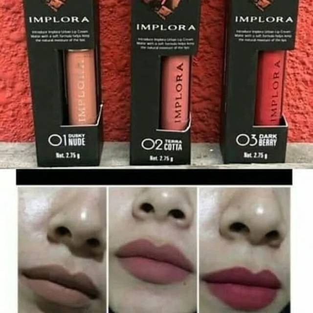 Lipstik implora komplit semua no. 100% ori ready