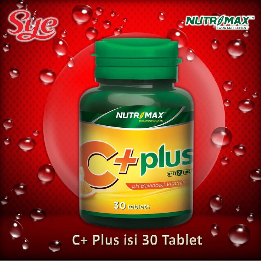 BPOM NUTRIMAX C+ PLUS ISI 30S / VITAMIN C + PENAMBAH STAMINA &amp; DAYA TAHAN TUBUH / SYE