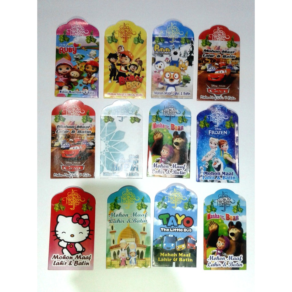 

AMPLOP KARAKTER AMPLOP LEBARAN ANAK 10pcs