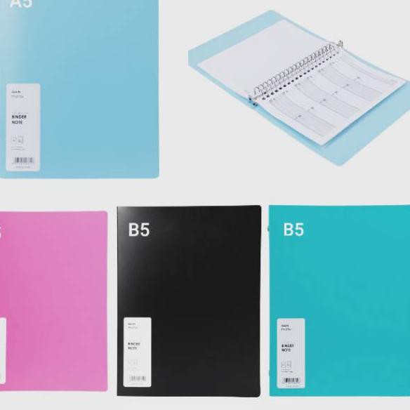 

ada stok* READY Binder a4 b5 a5 polos pastel motif - daiso daiichi Notebook ring ☜