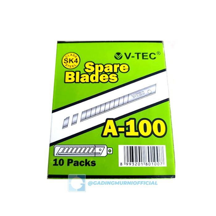 

V-TEC REFFIL CUTTER TYPE A-100 ISI 10 CUBE