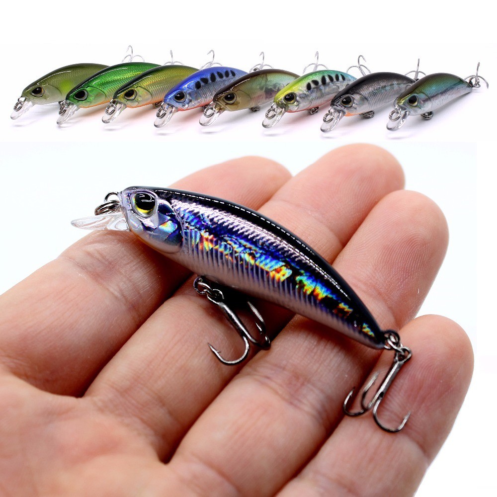 Shengyao 1Pcs New Japan Kecil Sinking Minnow Umpan Pancing 4.7cm 4g Swimbait Fishing Lure Ikan Bass Wobbler Kail Bait