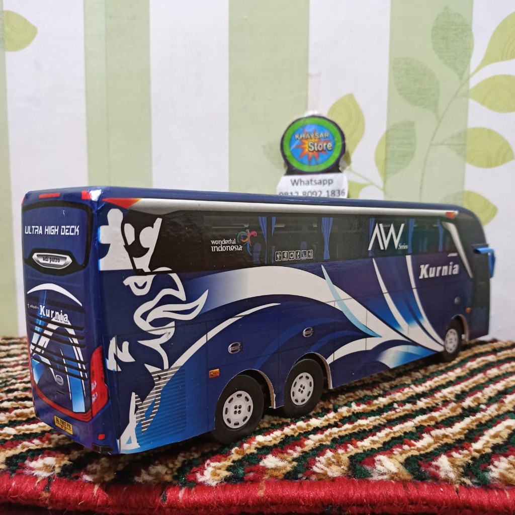 miniatur bus bis KURNIA double deker