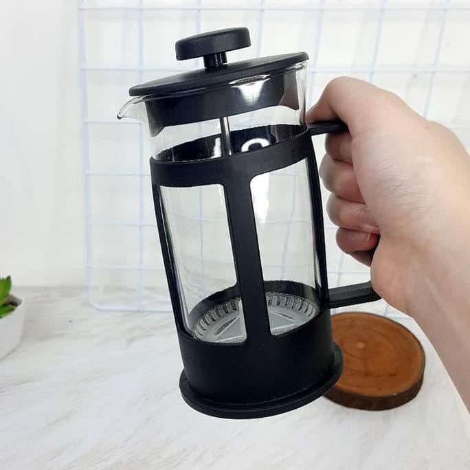 Exclusive French Press 350ml Gelas Filter Alat Seduh Kopi Coffee Plunger Maker