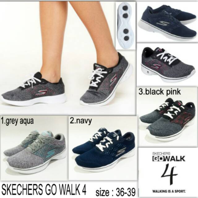 Sepatu skechers woman go walk 4 tali skechers terbaru dan murah