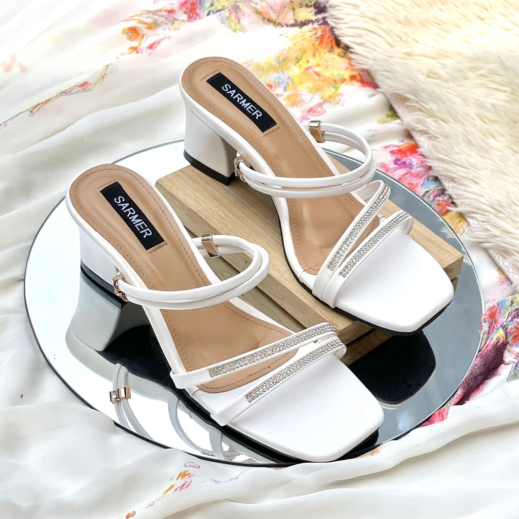 SARMER - ROSALIND HEELS WHITE