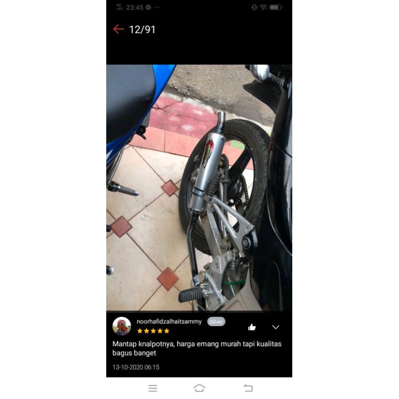 Knalpot Crimpie KDX Fulsystem Ninja R Ninja RR-4