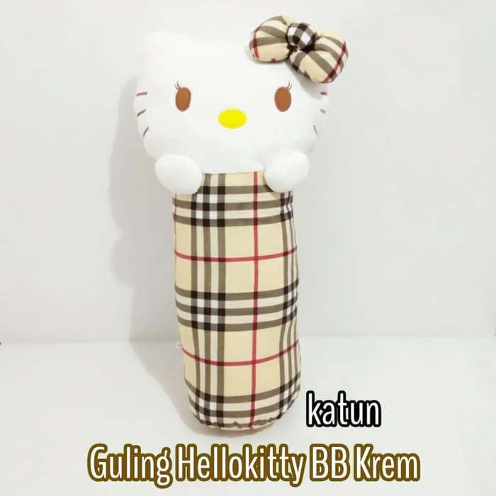BANTAL GULING TIDUR SOFA BAYI BABY BONEKA HELLO KITTY BURBERRY KREM