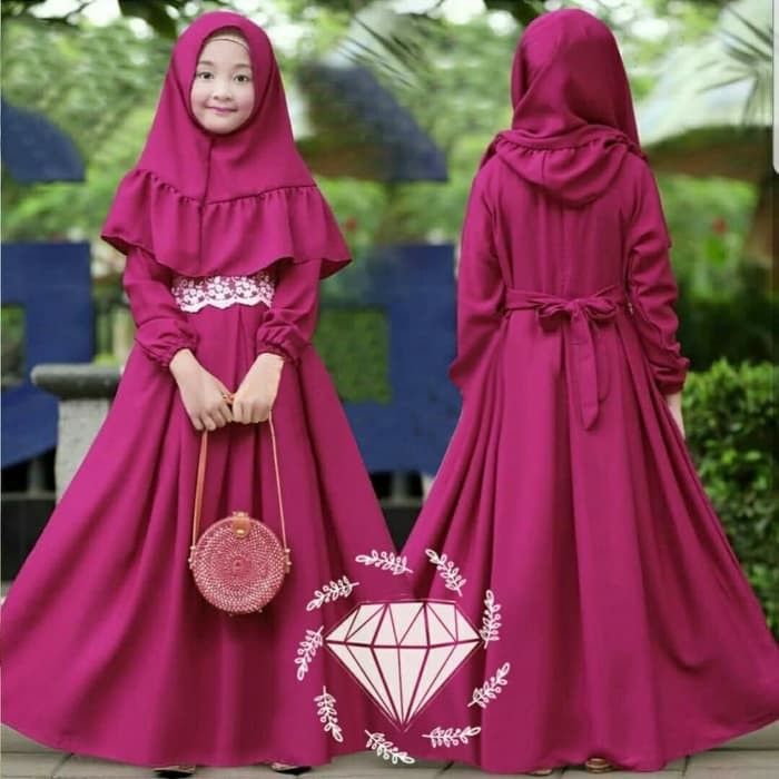 SYAR'I ANAK LINDA / BAJU NGAJI ANAK KECIL 7-9 TAHUN / BAJU MUSLIM ANAK