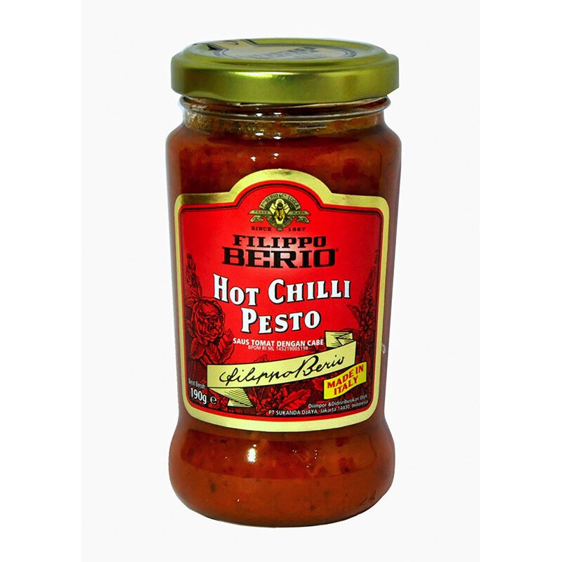 

FILIPPO BERIO Pesto Hot Chili 190gr Saus Pasta
