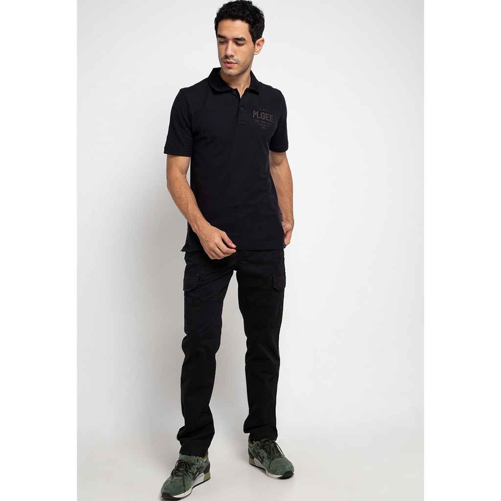 Celana Cargo Panjang Pria MGee 3451C Original Glenn 001 Black