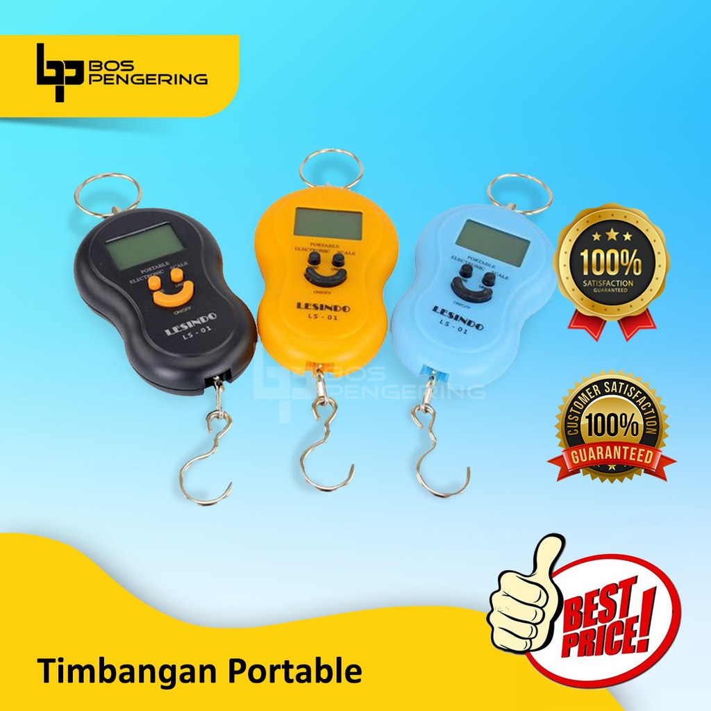 Timbangan Gantung Portable Mini Digital Timbangan 50kg Scale Electronic Smile Murah