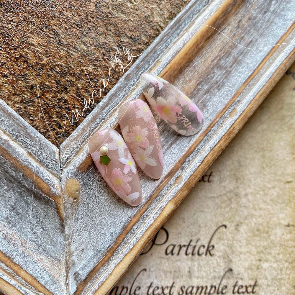 Mxbeauty Stiker Kuku 5d Diy Sangat Tipis Untuk Nail Art