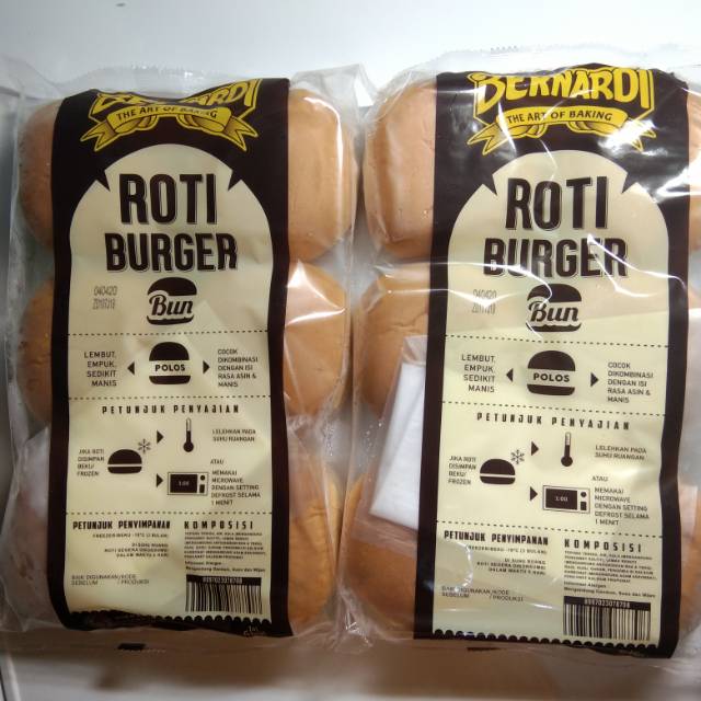 

Roti burger jumbo polos bernardi isi 6