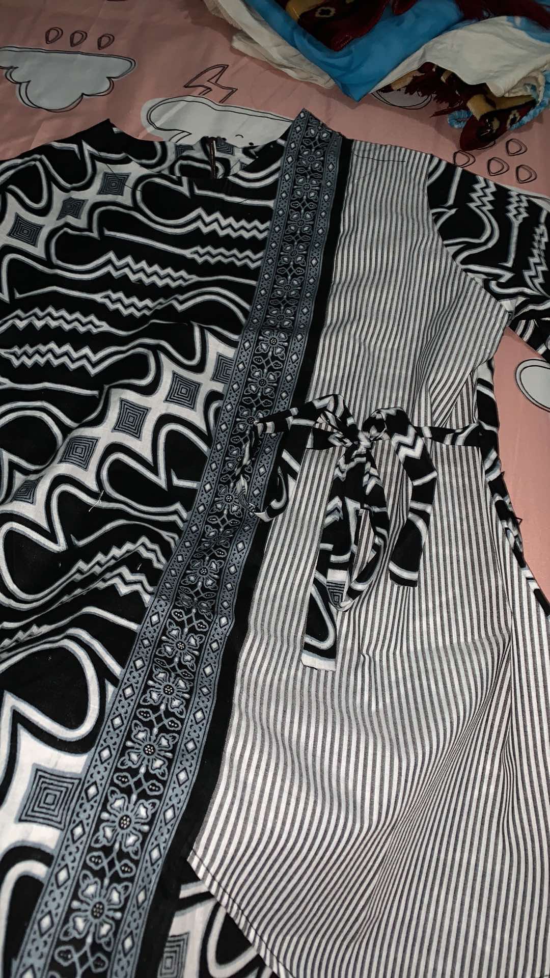 Tey-17 Batik Wanita Asj Sa Hrb026 Kenongo Kemeja Tosca Pendek