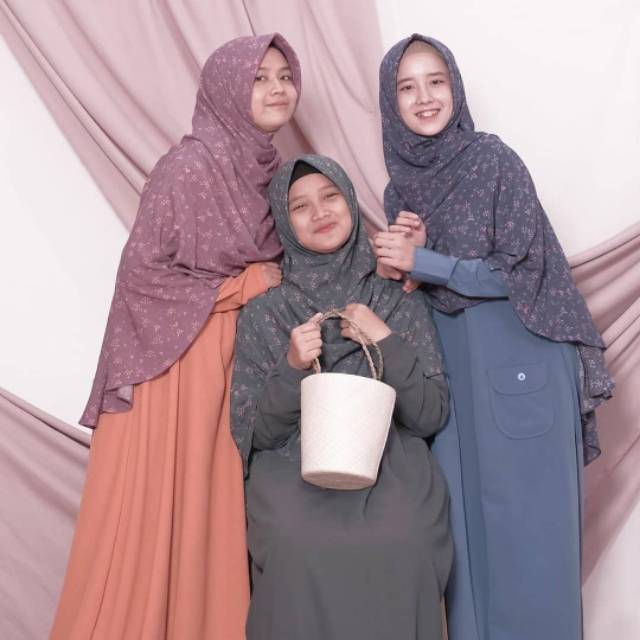 KHIMAR LILFLO / HIJAB ALILA / KHIMAR MOTIF / KHIMAR INSTAN