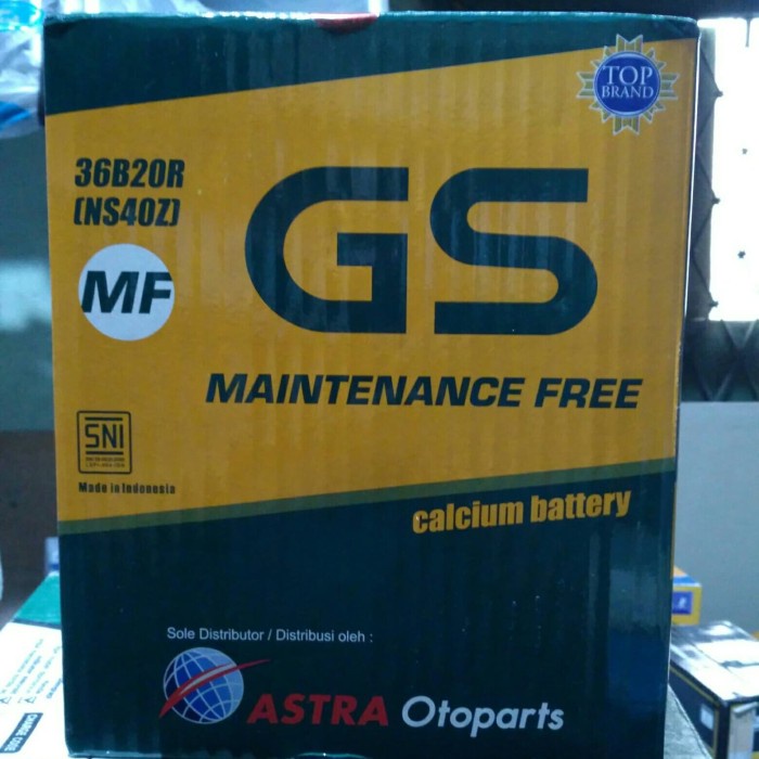 Aki Mobil / Battery GS ASTRA Type GS MF 36B20R / NS40Z 12V 35AH