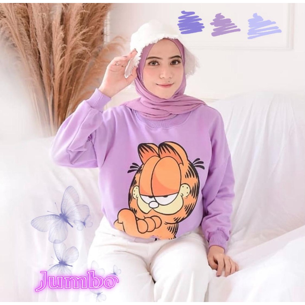 damai fashion - baju atasan SWEATER Original sweater FELICIA FELICIA over size - konveksi murah