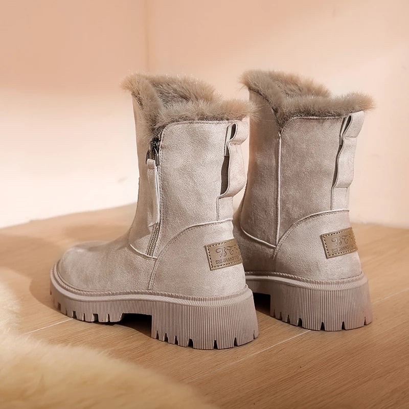 Winter Suede Ankle Boots  Sepatu Boots Musim dingin