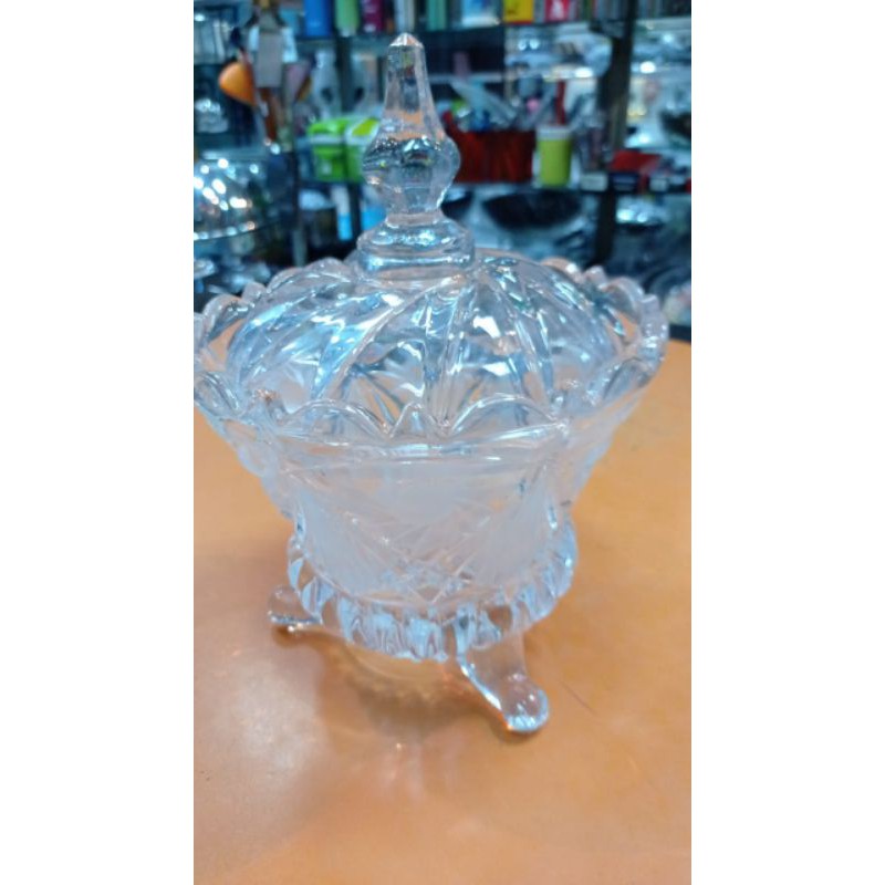 Candy Jar Crystal Toples Permen Kue kaca